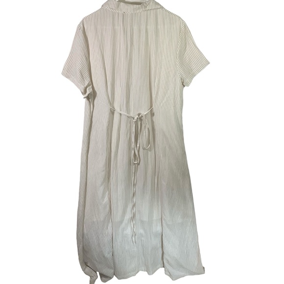 Able Striped Maxi Dress Short Sleeve Sustainable - Picture 3 of 6